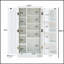 Armoire de rangement de cuisine avec tablettes réglables, conception autoportante pour les petits espaces, idéale pour l'organisation de la cuisine et de la salle à manger