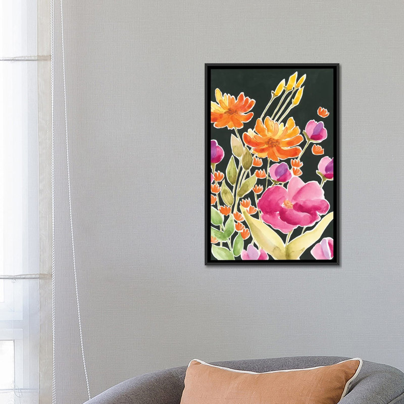 « splendide gathering i », reproduction sur toile, H 26 po x l 18 po x P 1,5 po, Toile avec cadre noir, Pas de tapis