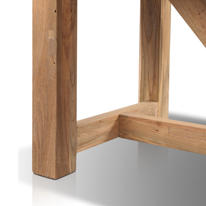 Stewart Outdoor Teak Dining Table, Reclaimed Natural