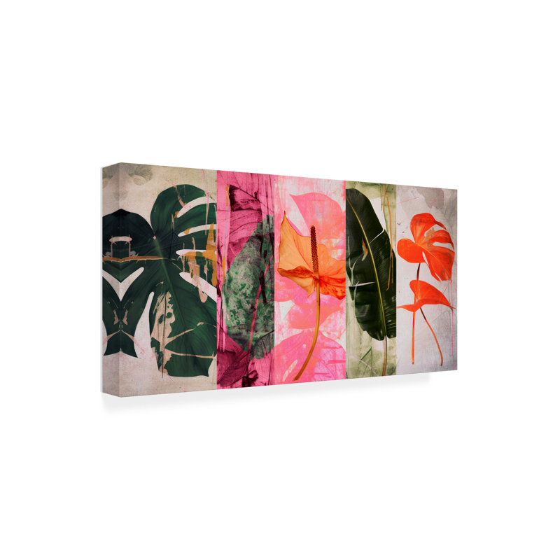 Art sur toile "Randoild Into The Jungle No 5", H 10 po x l 19 po