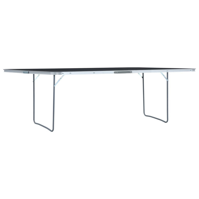 Glenwood Rectangular Fold-in-Half Adjustable Folding Table, 70cm H x 240cm W x 60cm D