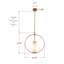 Lampe circulaire en anneau 1 lumière Amor