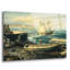 Art mural en verre épique «Coastal New England» par Nicky Boehme, 36 po x 24 po-81971140-81971143