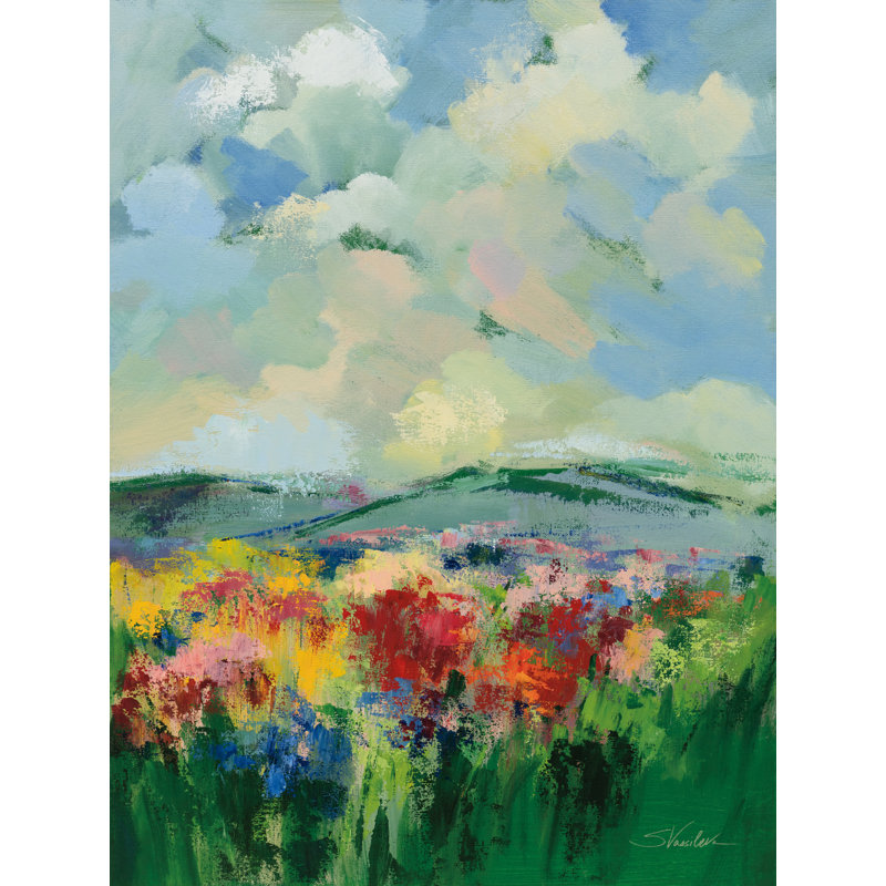 Green Meadow II sur toile, H 16 po x l 12 po