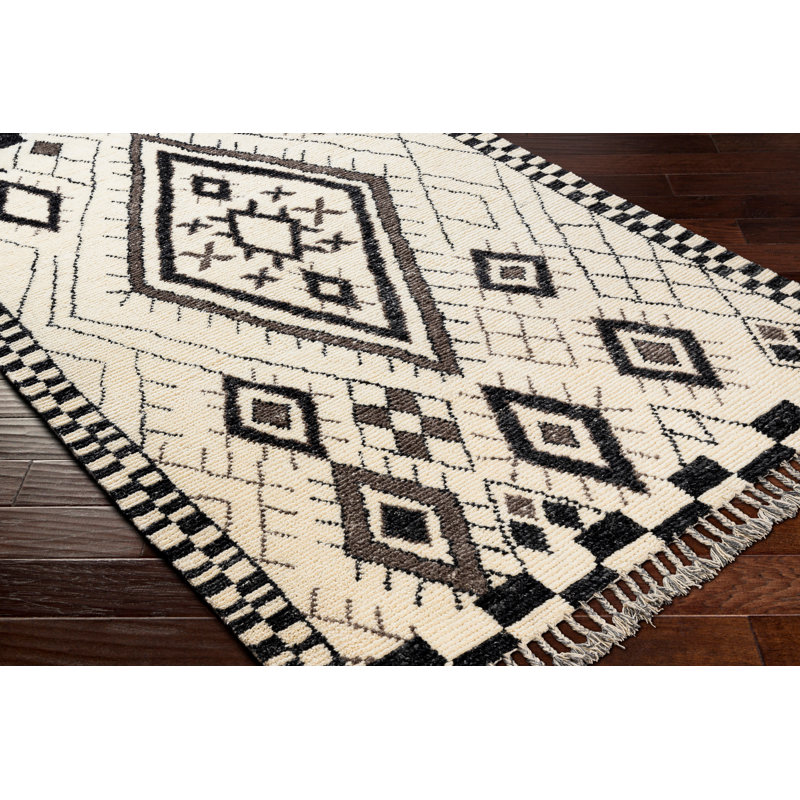 Ryou Wool Geometric Indoor Rug, Rectangle 2' x 3'