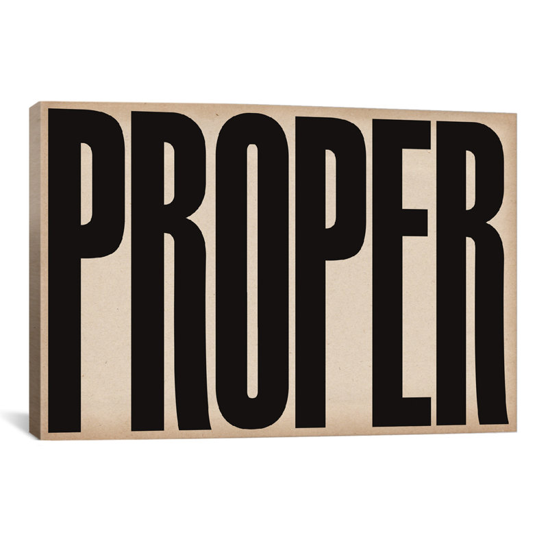 Albree Modern cProper Modern Textual Art on Canvas, 26" H x 40" W x 0.75" D
