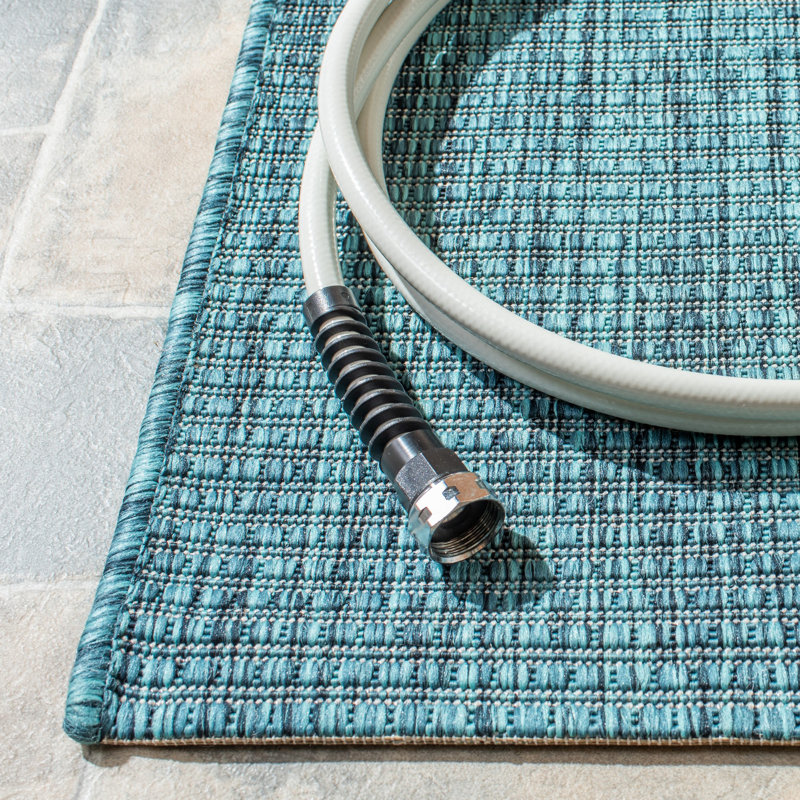 Brealynn Performance Solid Color Indoor/Outdoor Area Rug, Rectangle 9' x 12'