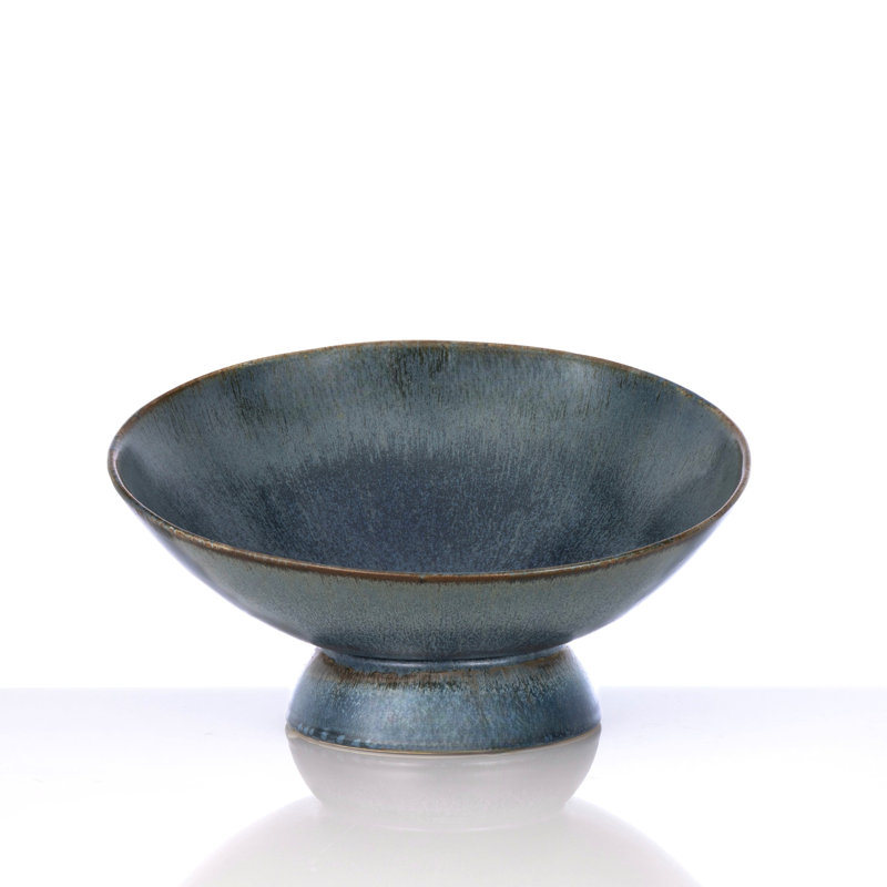 Santorini Handmade Ceramic Bowl, Blue