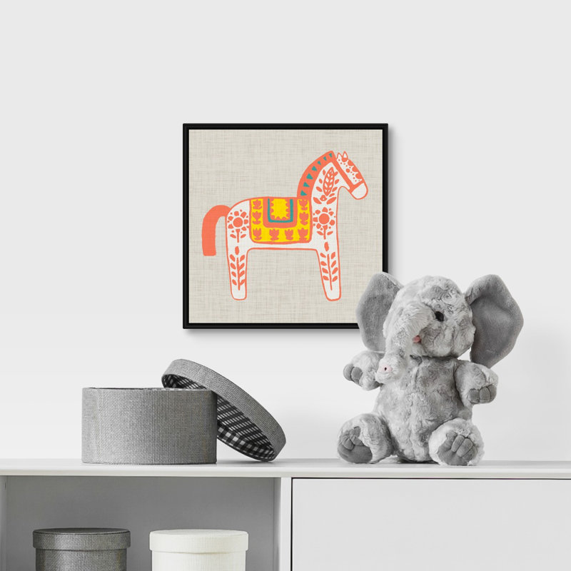 Art sur toile burro i Silberman, Cadre flottant noir, H 12 po x l 12 po x P 1,75 po