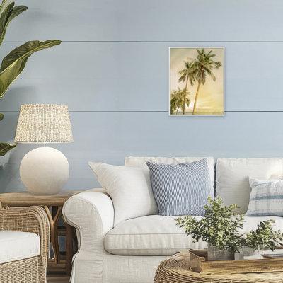 Sunrise Palm Trees, estampe numérique, design par Mike Calascibetta