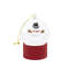 Ensemble de 6 globes d'eau en résine / verre avec bonhomme de neige et base - rouge