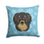  Coussin décoratif 14 "Snowflake Longhair Creme Dachshund-219108926