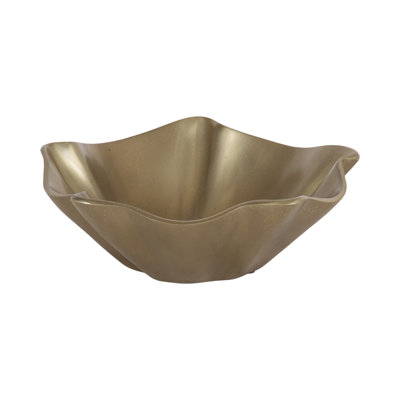 Flutte Wavy Metal Decorative Bowl