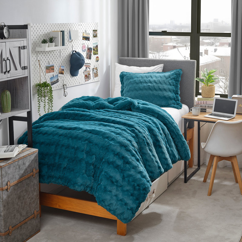Roll Cakes Chunky Bunny - Coma Inducer Oversized Comforter Set, Ocean Trenches, Twin Extra Long