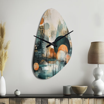 Agenor - Fall Shape Large Green Wall Clock - Unique Shape