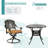 4 - Person Patio Dining Set with Round Table , Cushions Included-548456375