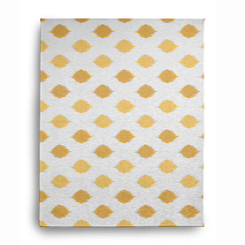 Magdalene Chenille Polka Dots Indoor Rug, Rectangle 8' x 10'