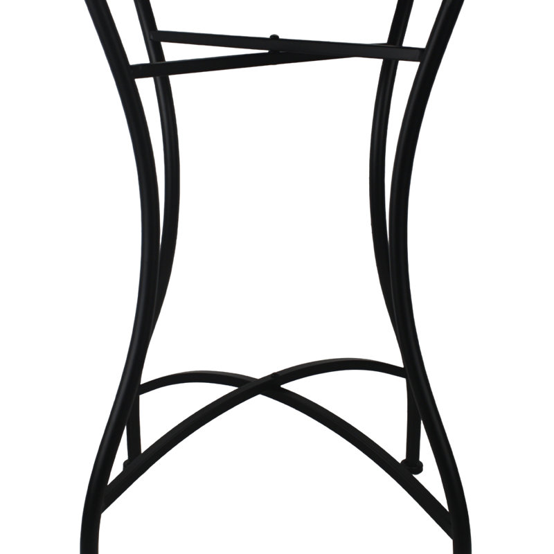 1 pièce, petite table d'appoint ronde florale, table à thé en fer avec balcon, table de coin décorative créative pour le salon intérieur