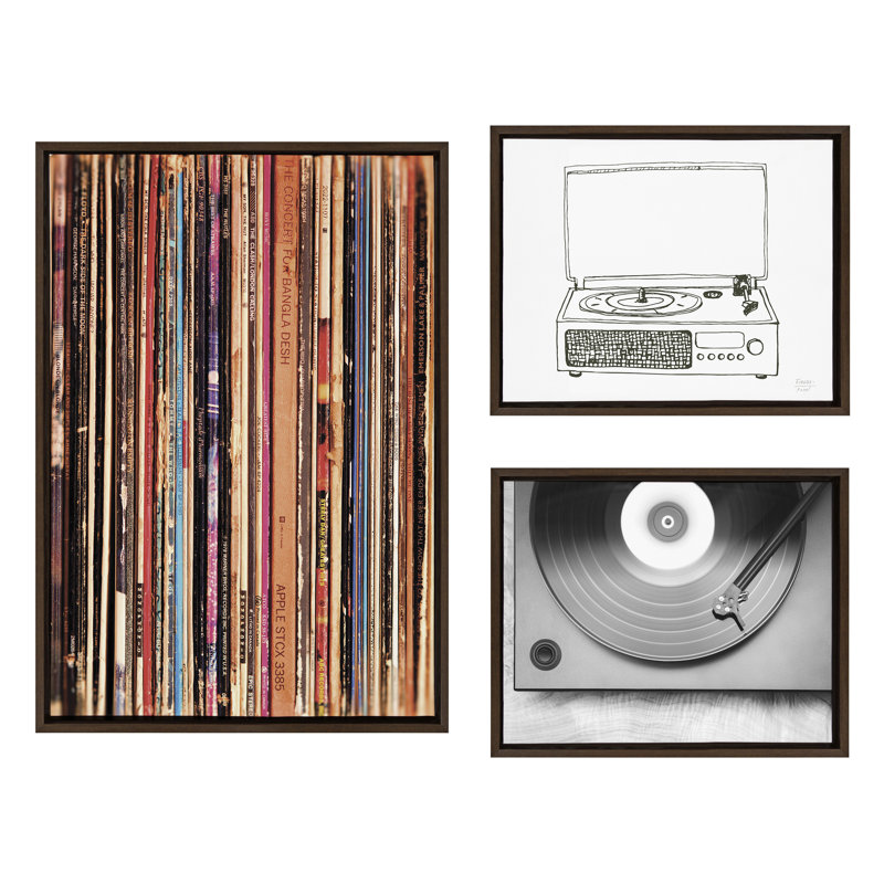 Disques 33 tours, Victrola, Brun