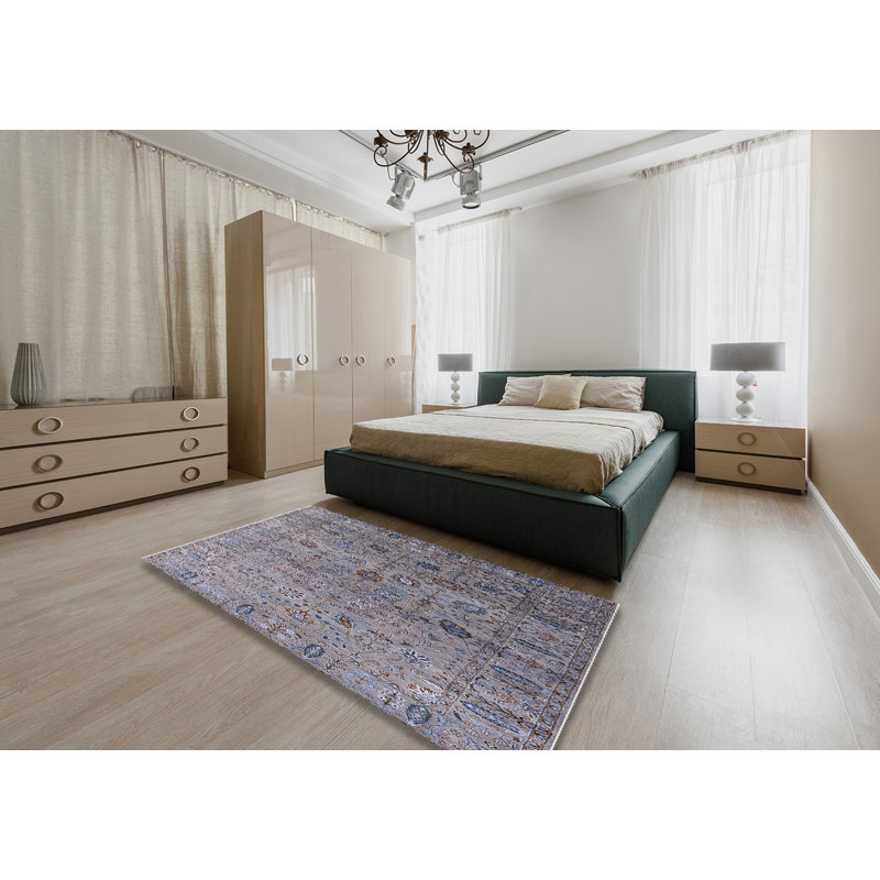 Tapis oriental gris Anag, Rectangle 4 pi x 6 pi