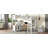 Metal Loft Bed With Wardrobe And L-Shaped Desk, Loft Bed With Storage Cubes And Shelves, Heavy Duty Loft Bed For Kids Teens Adults-796672528-796672531