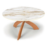 Entwine Chat Tables - Round Sintered Stone Top Table