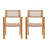 Outdoor Acacia Wood Patio Dining Chairs-451009966