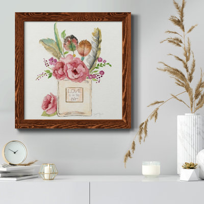 Boho Bouquet II - peinture sur toile encadrée
