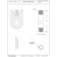 Bras de douche rond 1/2 po avec bride 12 po IPS x 12 po-21698657