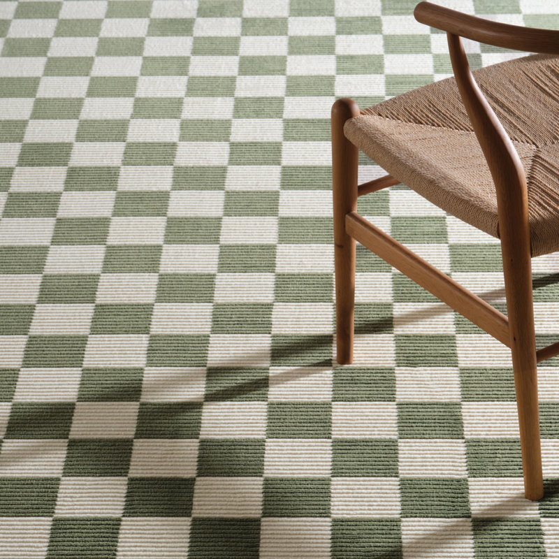 Gambit Washable Rug, Rectangle 5'3" x 7'10", Olive Green