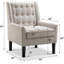 Modern Furniture Reading Arm Living Room Comfy Small Accent Bedroom Chairs, Standard Size
