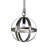 Metal Chandelier, Hanging Light Fixture with Adjustable Chain for Kitchen Dining Room Foyer Entryway, Bulb Not Included