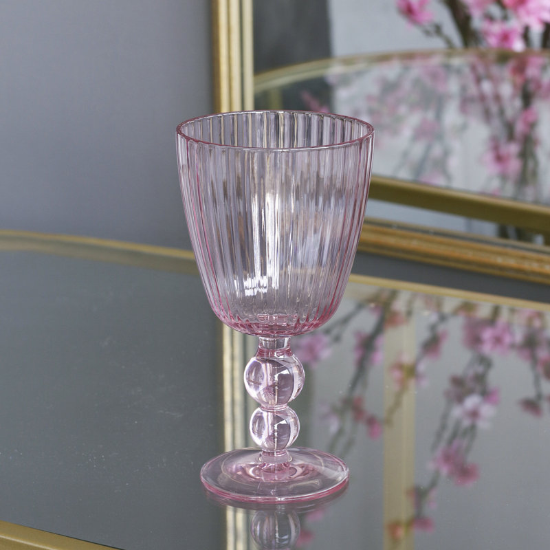 Vida Wine Glass, Pink