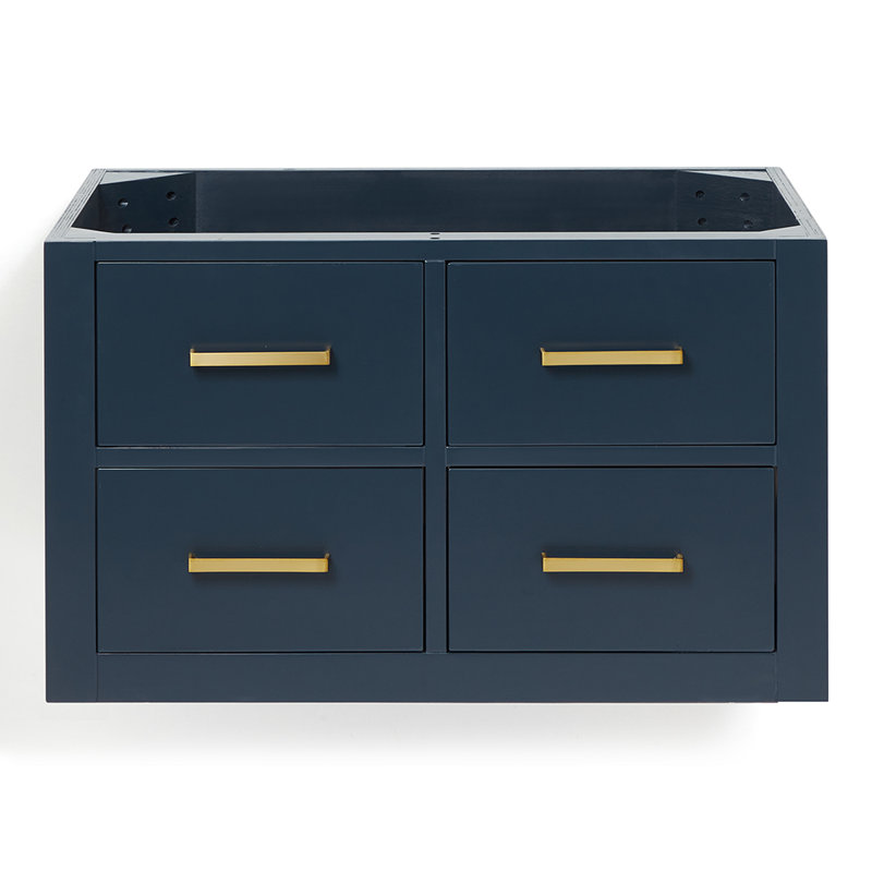 Base de meuble-lavabo simple 30 po Megrez, Bleu minuit