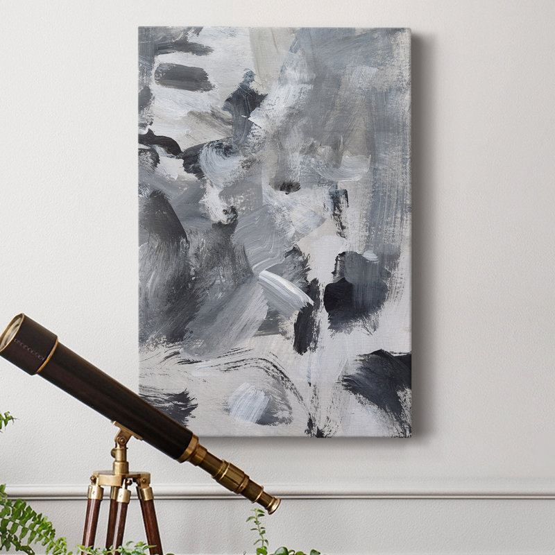 «Black & White Mix II», reproduction sur toile tendue, H 48 po x l 32 po x P 1 po