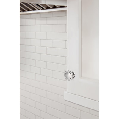 Poignée d'armoire Loop en chrome poli de 1 3/16 po (30 mm) de diamètre - paquet de 10