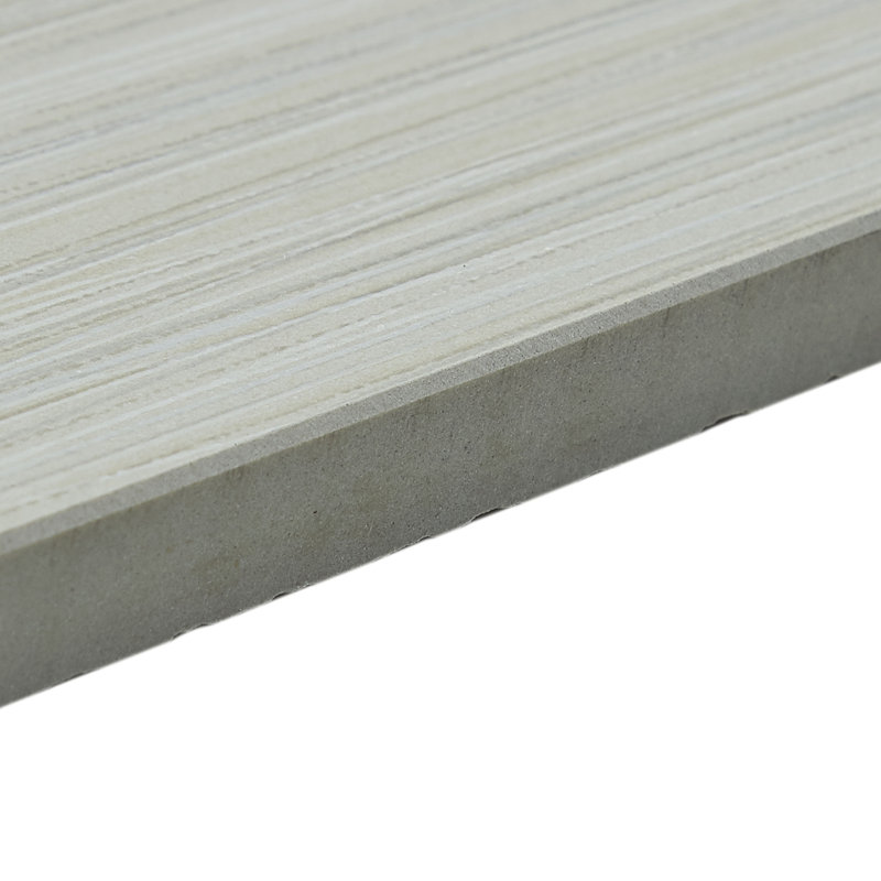 Fabrique 4" x 24" Porcelain Wood Look Tile, Crème Linen