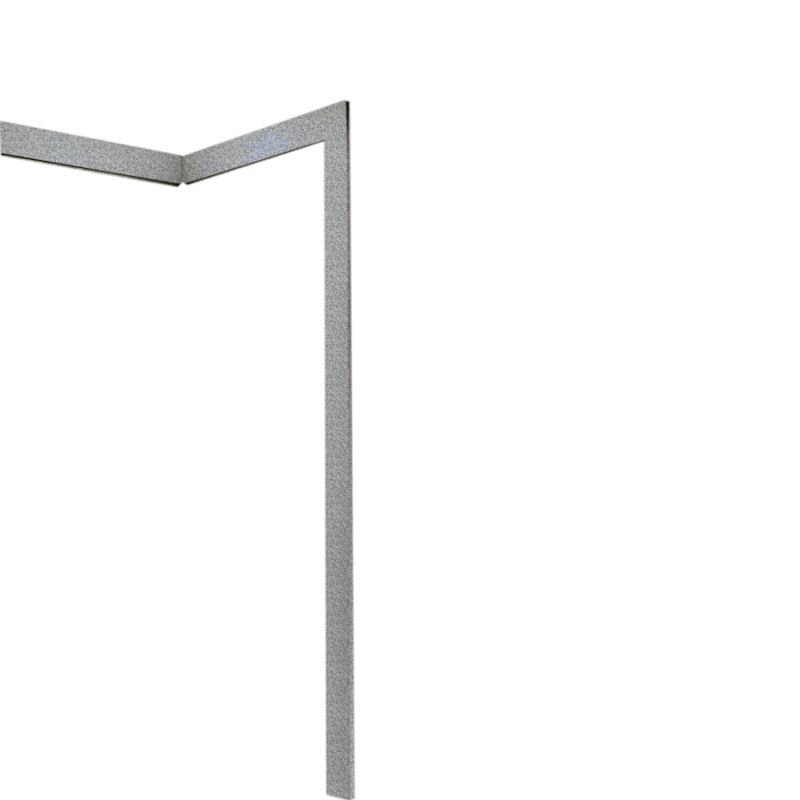 Solid Surface Shower Trim Kit, Gray Granite
