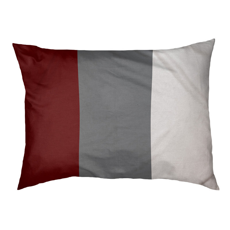 Coussin Golden State, Grand (l 40 po x P 30 po x H 6,5 po), Marron / Gris foncé / Blanc