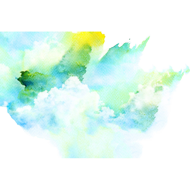Watercolor Illustration Of Cloud by NK08gerd - Wrapped Canvas Painting, 30cm H x 46cm W
