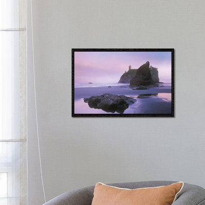 Ruby Beach With Seastacks And Boulders, Olympic National Park, Washington 1 Piece Wall Art on Canvas