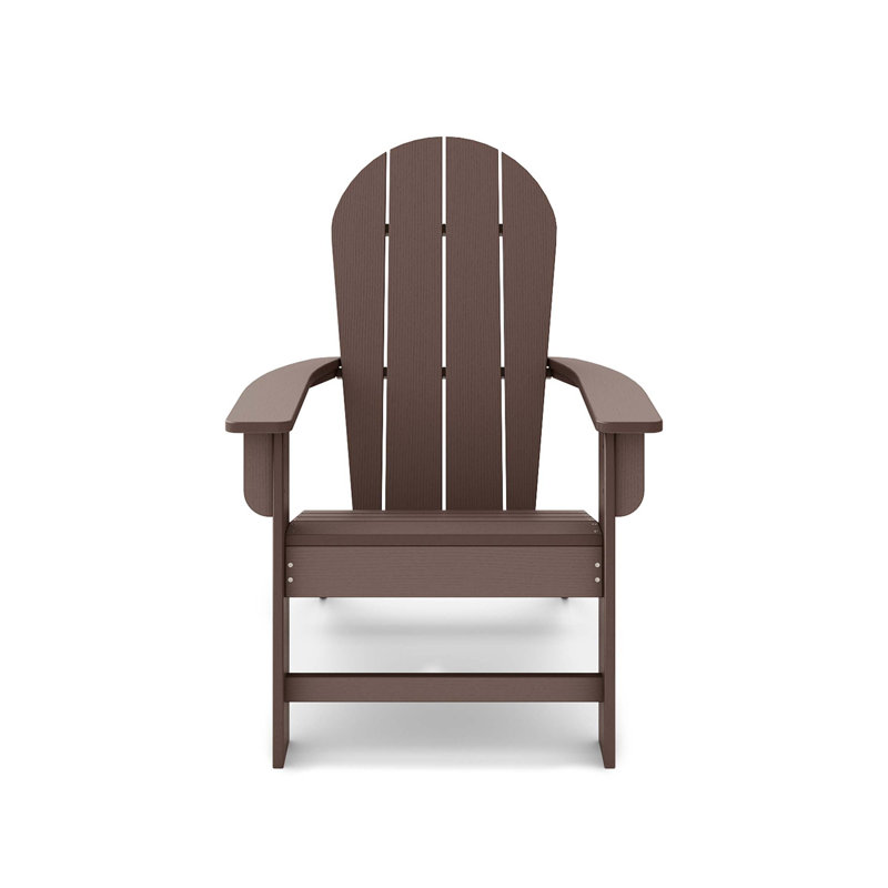 Adirondack Chair – Premium Hdpe Poly Lumber For Pool, Patio, And Garden Elegance, Brown