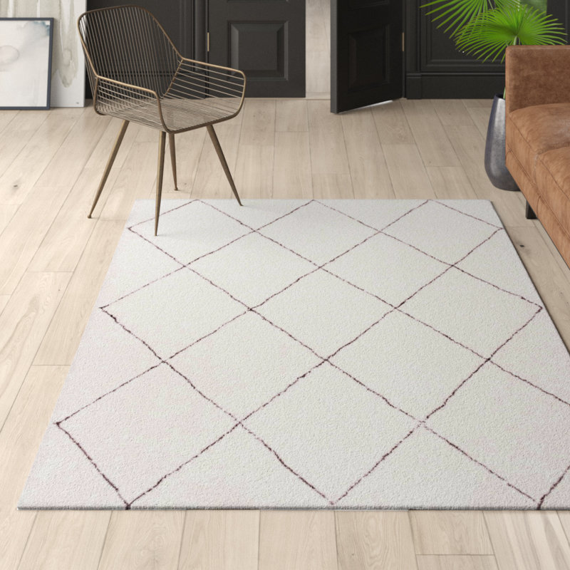 Geometric Hand Woven Area Rug, Rectangle 152 x 244cm