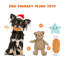 Ensemble de 8 jouets pour chien qui ne peluche pas pour chien