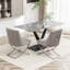 Chaise d'appoint rembourrée en velours Elian-293064309