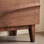 Medieval-style walnut chest of drawers