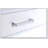Coleen Built-in USB Port Writing Desk, White High Gloss & Chrome Finish