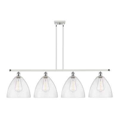 Luminaire suspendu linéaire à 4 lumières pour îlot de cuisine Ammaria