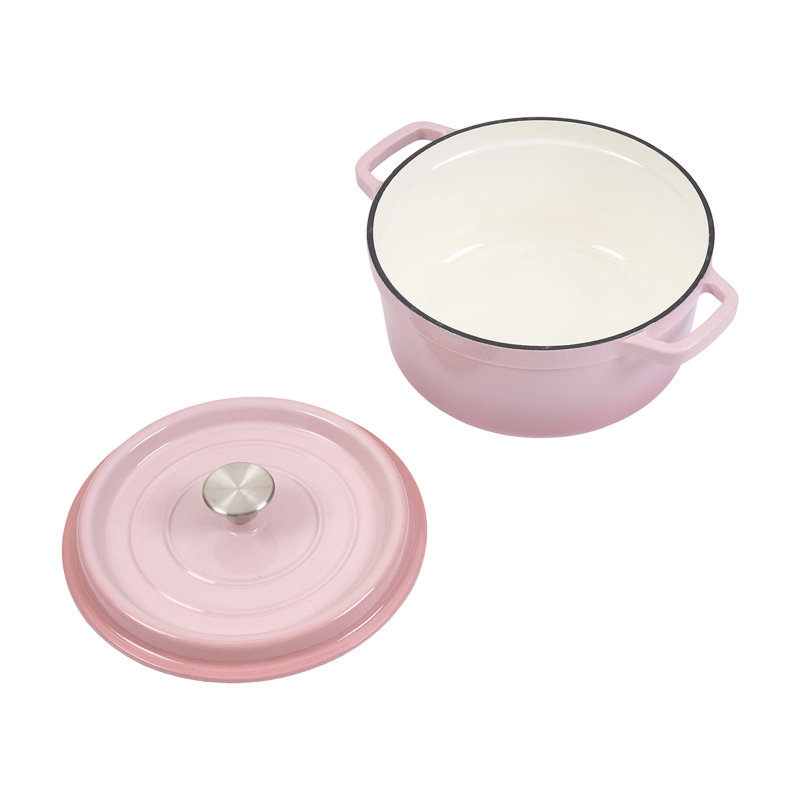 Living And Home 5L Cast Iron Stock Pot