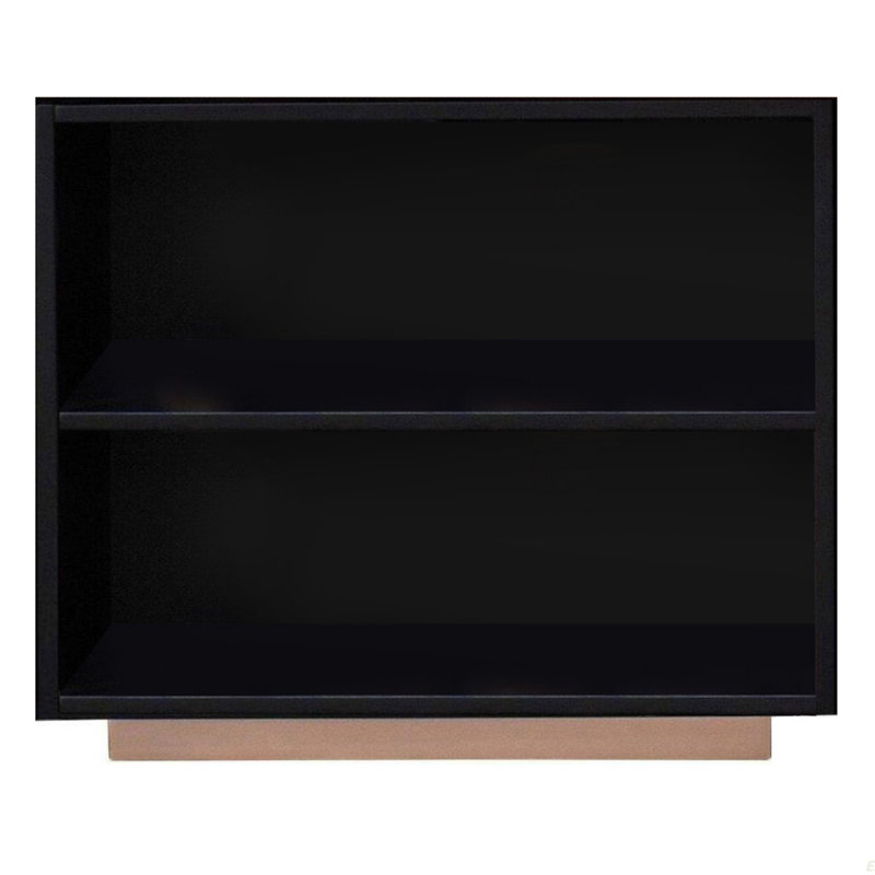 Bibliothèque à 2 compartiments Vanessa (Bibliothèque), H 21,94 po x l 25,02 po x P 15,94 po, Noir